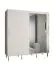 Armoire moderne à portes coulissantes avec suffisamment d'espace de rangement Jotunheimen 117, couleur : blanc - Dimensions : 208 x 200,5 x 62 cm (H x L x P)