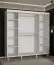 Armoire moderne à portes coulissantes avec suffisamment d'espace de rangement Jotunheimen 117, couleur : blanc - Dimensions : 208 x 200,5 x 62 cm (H x L x P)
