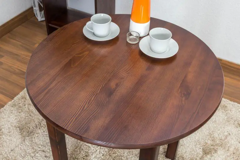 Table en bois 70 x 70 cm Abbildung