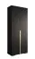 Armoire à 12 compartiments Karpaten 04, Couleur : Noir - dimensions : 236,5 x 100 x 47 cm (h x l x p)