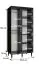 Armoire classique à cinq compartiments Jotunheimen 61, couleur : blanc - dimensions : 208 x 100,5 x 62 cm (h x l x p)