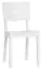 Chaise en chêne massif, couleur : blanc - Dimensions : 86 x 43 x 50 cm (H x L x P)