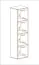 Armoire claire Raudberg 10, couleur : blanc - dimensions : 170 x 40 x 29 cm (h x l x p), avec fonction push-to-open
