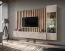 Meuble-paroi / Couleur : Cachemire / Fonction push-to-open / Dimensions : 220 x 35 x 148 cm / 1 meuble TV bas / 1 vitrine / Pour le salon