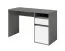 Bureau moderne gris et blanc Agia 03 | 1 tiroir | 1 porte | Compartiment ouvert | 74 x 120 x 50 cm