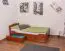 Lit enfant / lit jeune "Easy Premium Line" K1/2n avec 2 tiroirs et 2 panneaux de recouvrement, 90 x 200 cm bois de hêtre massif, couleur cerisier