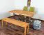 Table de salle à manger Wooden Nature 412 | Hêtre cœur massif huilé | Plateau rustique 140 x 90 cm