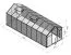 Serre - Serre Rucola L12, parois : verre trempé 4 mm, toit : 6 mm HKP multiparois, surface au sol : 12,50 m² - Dimensions : 570 x 220 cm (lo x la)