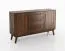 Salon - Ensemble K Engordany / 3 pièces / Couleur : Noyer / Hêtre massif / Laqué / 1 commode / 1 meuble TV / 1 vitrine