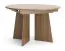 Table de salle à manger extensible | table de salle à manger ronde | 120-160 x 120 x 76 cm | extensible à 160 cm | table de salle à manger | couleur noyer | chants ABS | Belladere 09