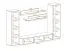 Meuble mural suspendu Hompland 08 noir | 170 x 260 x 40 cm | Design moderne, grand espace de rangement