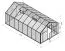 Serre - serre Rucola XL16, parois : verre trempé 4 mm, toit : 6 mm HKP multiparois, surface au sol : 16,5 m² - Dimensions : 570 x 290 cm (lo x la)