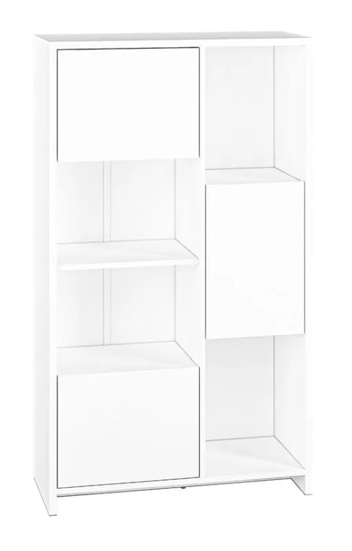 Étagère Tornved 04, couleur : blanc - Dimensions : 138 x 80 x 34 cm (H x L x P)