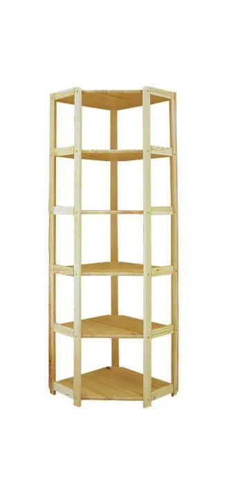 Étagère sur pieds, 52 cm de large, Pin Bois-massif, Couleur: Naturel Abbildung