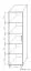 Armoire Curug 15, couleur : noyer / orme - Dimensions : 188 x 50 x 34 cm (H x L x P)
