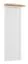 Ensemble entrée complet Bresle 4 pièces | Blanc/Naturel | Tronc, miroir, penderie, armoire | Style maison de campagne