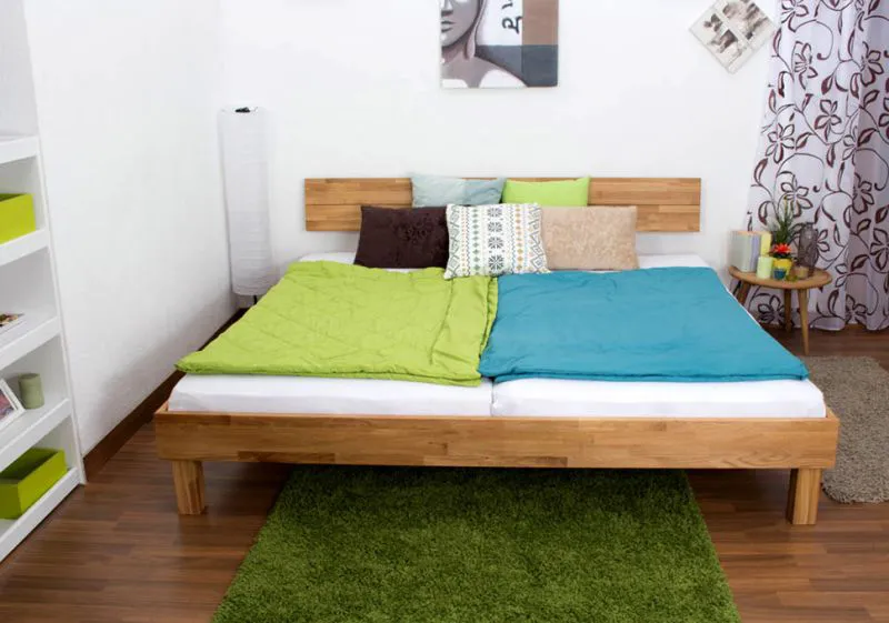 Lit Chêne 200 x 200 cm huilé Abbildung