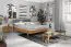 Lit double Otago 01 en chêne sauvage massif huilé | Surface de couchage 200 x 200 cm | Design raffiné