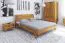 Lit double Otago 02 en chêne sauvage massif huilé | Surface de couchage 200 x 200 cm | Design haut de gamme
