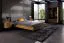 Lit simple ou d’appoint Rolleston 02 en chêne sauvage massif huilé | 90 x 200 cm | Design élégant