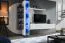 Meuble mural suspendu Valand 25 | Blanc brillant | 180 x 240 x 40 cm | Éclairage LED bleu