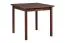 Table de salle à manger carrée LIGA | Noyer haut de gamme | Plateau 80 x 80 cm | Résistante aux rayures | Pieds en bois stables