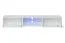 Meuble mural Volleberg 27 | 5 portes | Chêne Wotan & Blanc | LED bleue | 120 x 210 x 40 cm