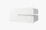 Armoire au design moderne Hochfeiler 75, Couleur : Blanc / Marbre blanc - Dimensions : 200 x 100 x 62 cm (h x l x p), avec deux miroirs