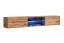 Meuble-paroi Salon Valand 24, Couleur : Chêne Wotan - Dimensions : 175 x 270 x 40 cm (H x L x P), avec éclairage LED bleu
