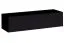 Meuble TV bas lot de 2 Balestrand 350 | Push-to-open | Noir & Chêne wotan | 110 x 130 x 30 cm | Tablette murale incluse