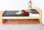 Lit simple / lit d'appoint en bois de pin massif, naturel 82, avec sommier à lattes - 90 x 200 cm (l x L)