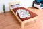 Lit simple / lit d'appoint en bois de pin massif, naturel 74, avec sommier à lattes - 90 x 200 cm