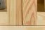 Vitrine en bois de pin massif naturel Junco 34 - Dimensions : 195 x 80 x 35 cm (H x L x P)
