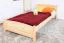 Lit simple / lit d'appoint en bois de pin massif, naturel 80, avec sommier à lattes - 100 x 200 cm (l x L)