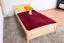 Lit simple / lit d'appoint en bois de pin massif, naturel 80, avec sommier à lattes - 100 x 200 cm (l x L)