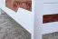 Lit simple / lit d'appoint "Easy Premium Line" K1/s Plein, 90 x 200 cm en hêtre massif, verni blanc