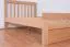 Lit enfant ou adolescent Easy Premium Line K8 | 120 x 200 cm | Hêtre massif naturel | 1 panneau de finition inclus