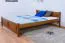 Lit junior en pin massif | Finition chêne rustique | 160 x 200 cm | Sommier inclus | Design moderne et robuste