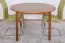 Table ronde en pin massif | Finition chêne rustique | Junco 235B | Diamètre 120 cm