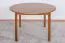 Table ronde en pin massif | Finition chêne rustique | Junco 235B | Diamètre 120 cm
