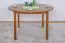 Table ronde en pin massif | Finition chêne rustique | Junco 235B | Diamètre 120 cm