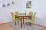 Table ronde en pin massif | Finition chêne rustique | Junco 235B | Diamètre 120 cm