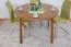 Table ronde en pin massif | Finition chêne rustique | Junco 235B | Diamètre 120 cm