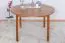 Table ronde en pin massif | Finition chêne rustique | Junco 235B | Diamètre 120 cm