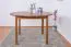 Table ronde en pin massif | Finition chêne rustique | Junco 235B | Diamètre 120 cm