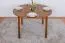 Table ronde en pin massif | Finition chêne rustique | Junco 235B | Diamètre 120 cm
