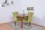 Table ronde en pin massif | Finition chêne rustique | Junco 235B | Diamètre 120 cm