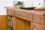 Bureau Pipilo 19 en bois massif | Pin et chêne | Finition rustique | 78 x 182 x 54 cm | Rangement optimisé