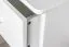 Commode de nuit en pin massif blanc Junco 154 | 2 tiroirs | 55 x 40 x 42 cm | Design moderne