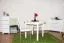 Commode d’angle en pin massif blanc Junco 177 | 3 tiroirs et 4 niches | 78 x 90 x 60 cm